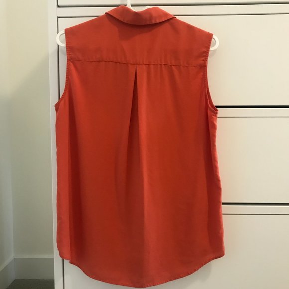 Uniqlo Orange Blouse - Size S - Picture 2 of 7